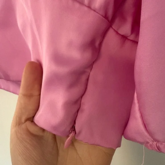 Zara Fuchsia Cropped Blouse - Picture 3 of 4